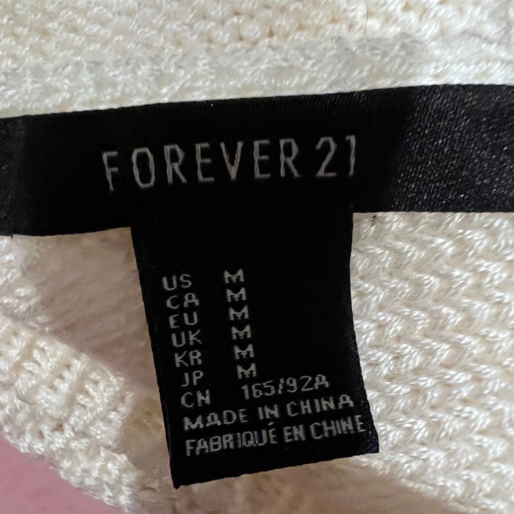forever 21 design back sweater